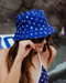 BOUGIE BLUE REVERSIBLE BUCKET HAT